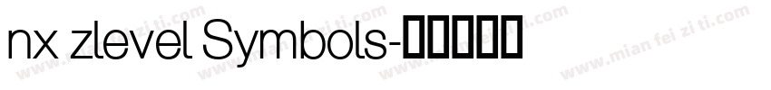 nx zlevel Symbols字体转换